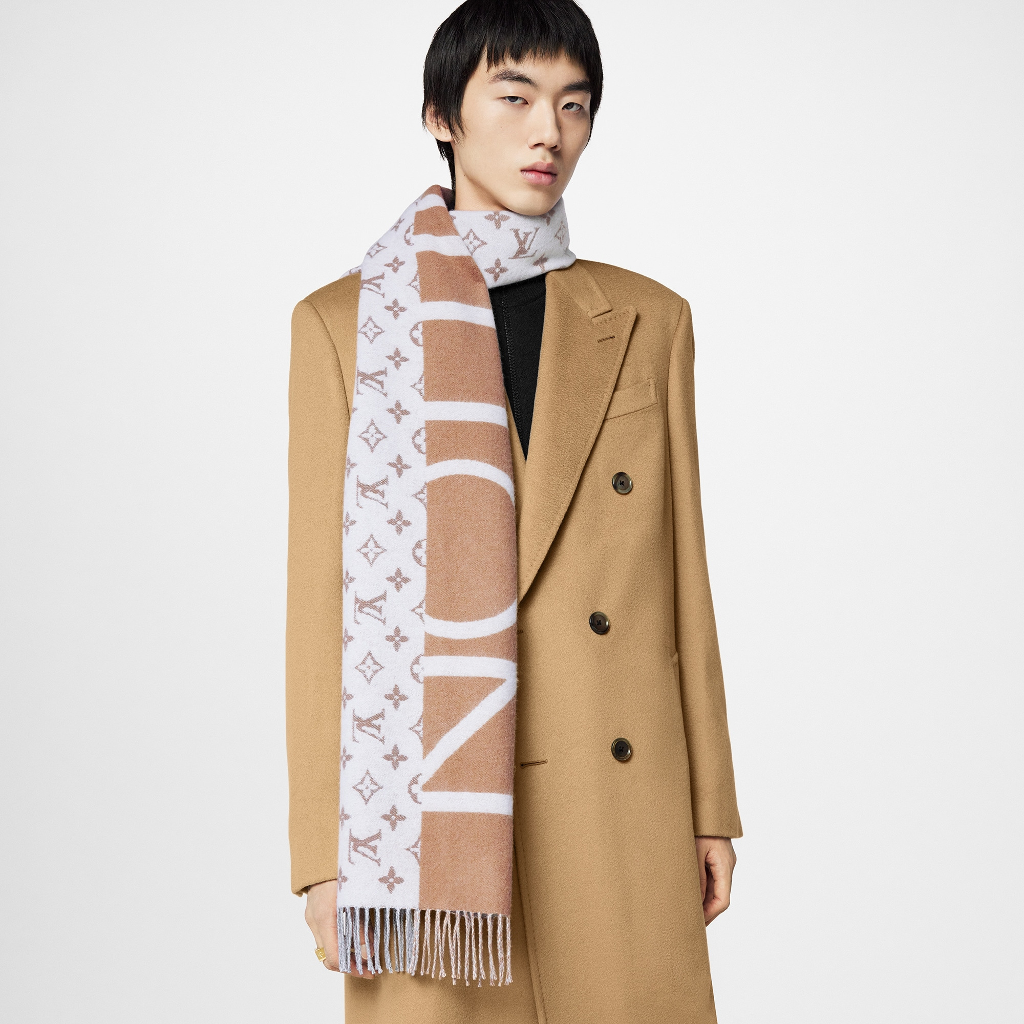 Monogram Split Scarf - 8
