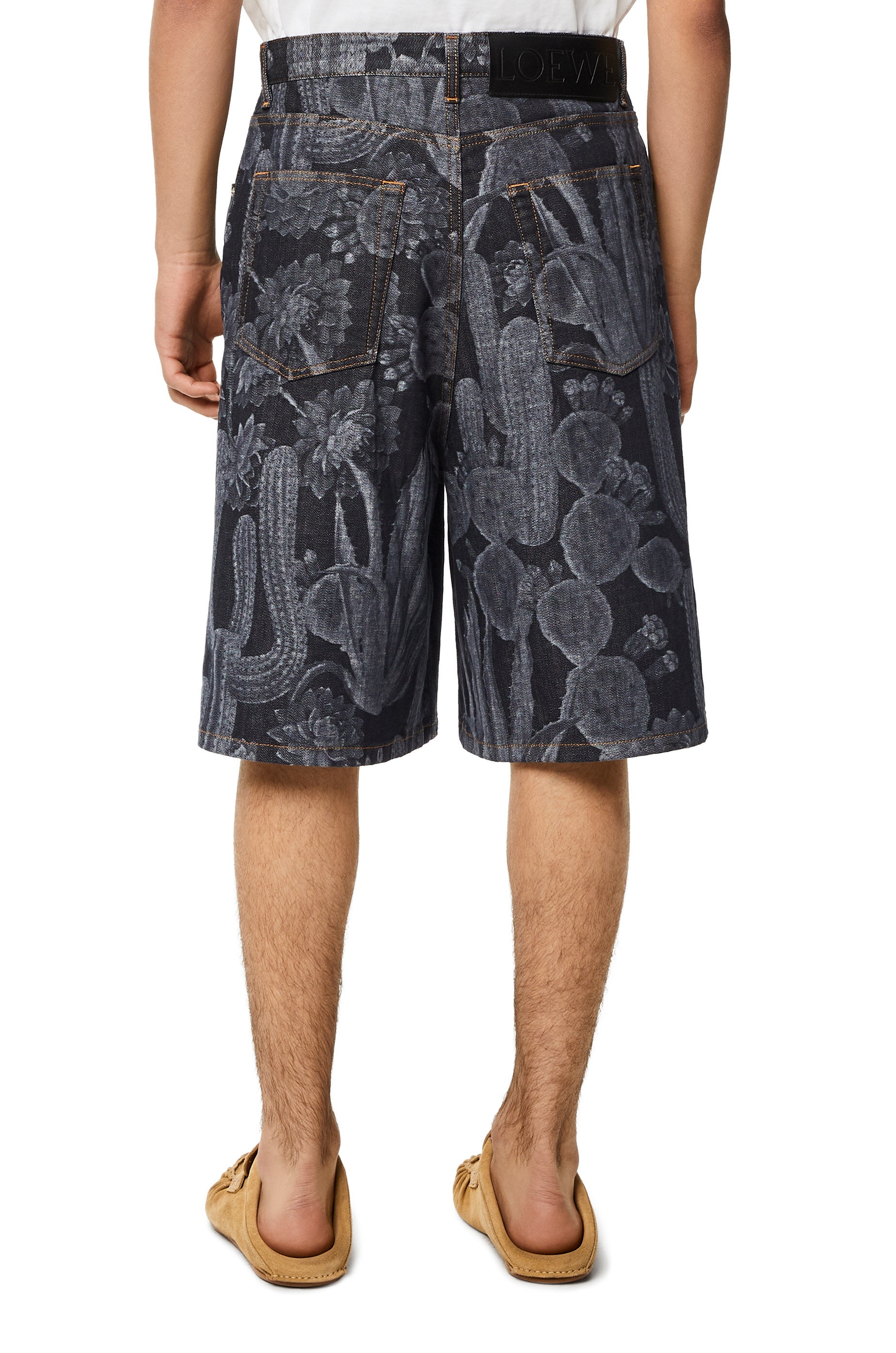 Cactus print shorts in cotton - 4