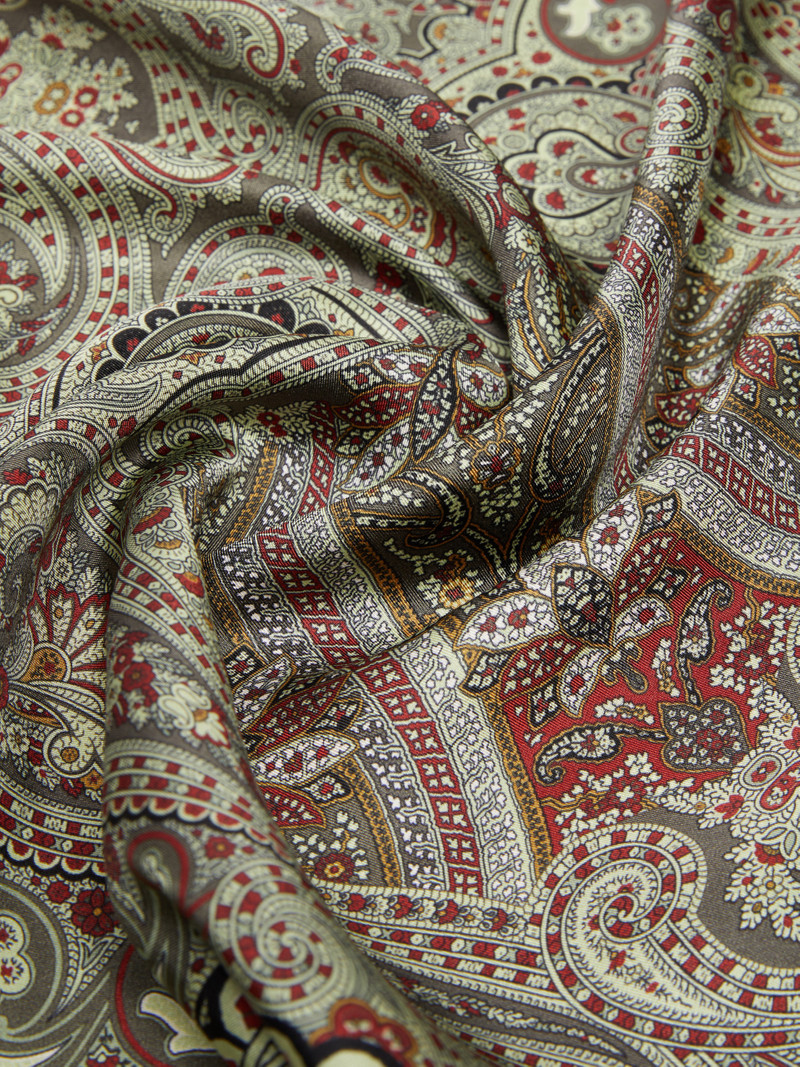 ONESTONEW Printed silk twill scarf 3