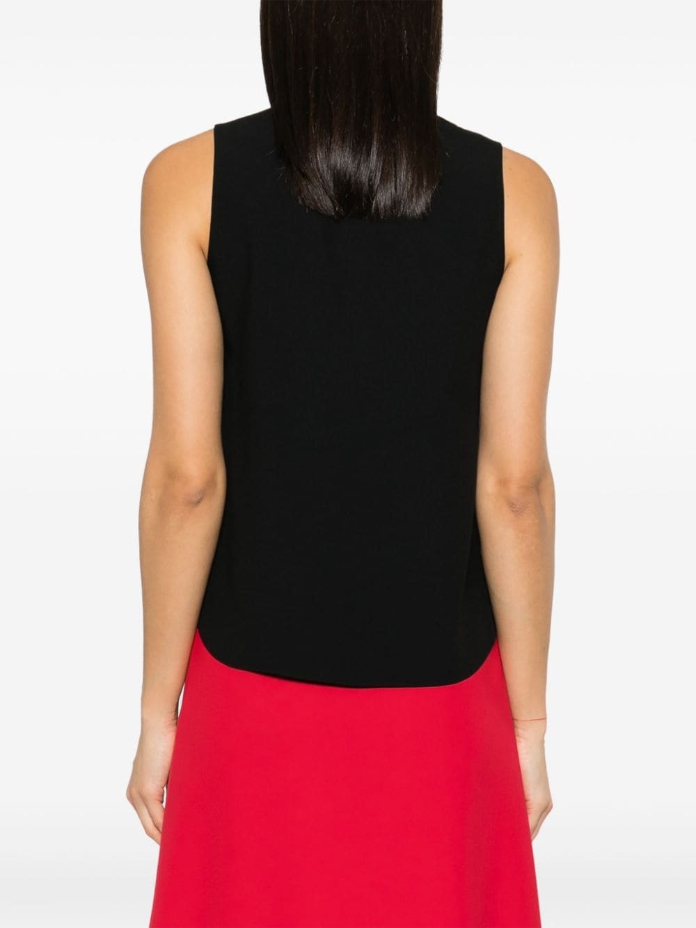 bow-detail sleeveless blouse - 4