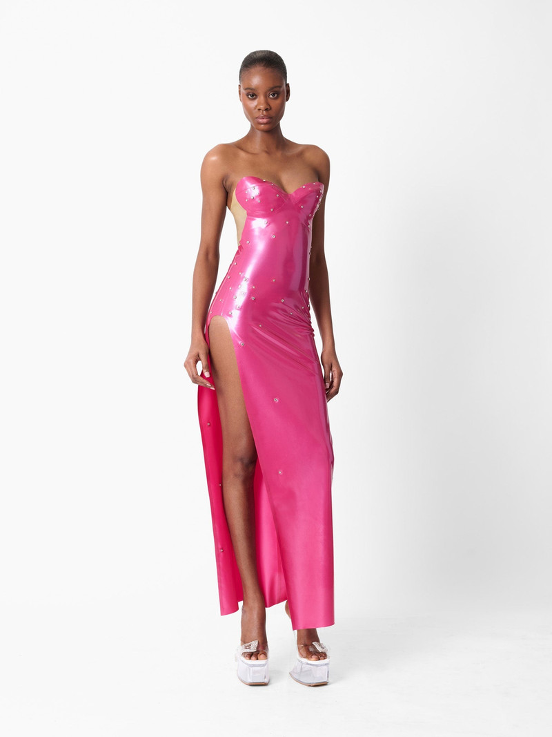 BUNNY LATEX MAXI DRESS 5