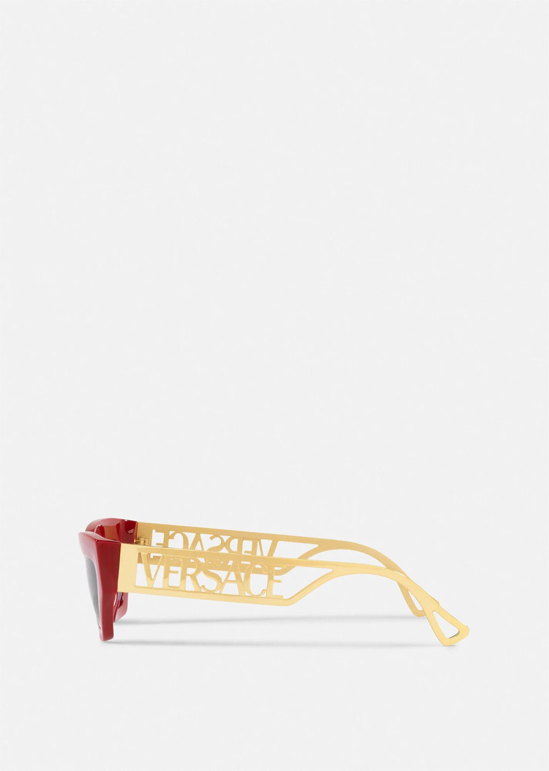 90s Vintage Logo Cat-Eye Sunglasses 3