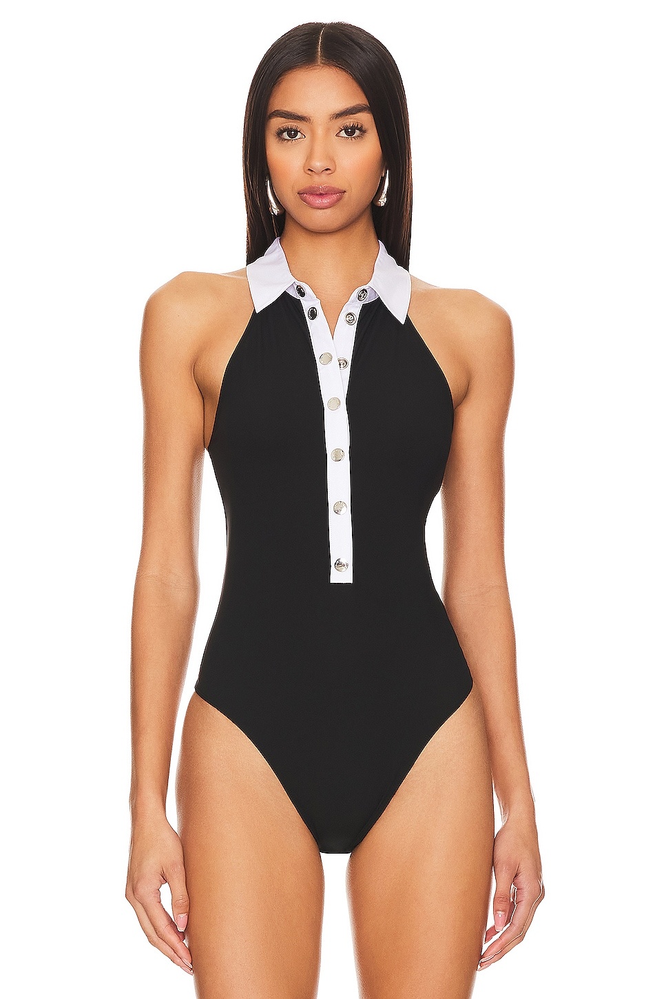 High Collar Bodysuit - 2