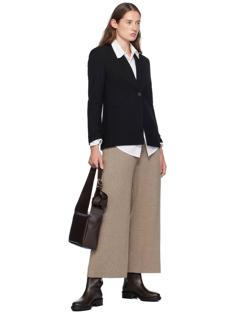 Harris Wharf London Black Uncollared Blazer outlook