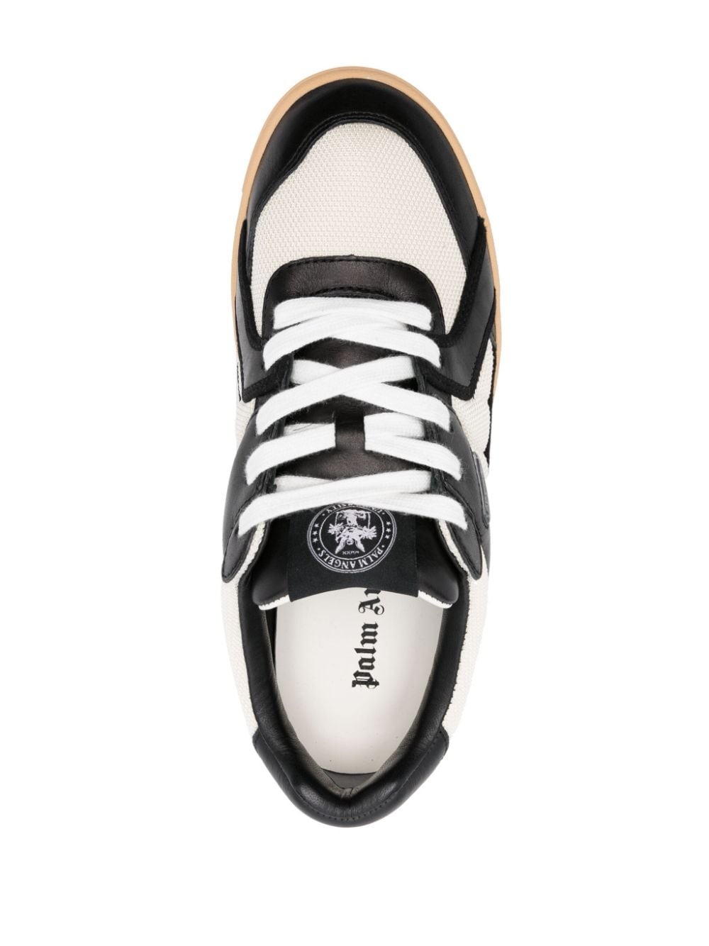 University panelled leather sneakers - 4