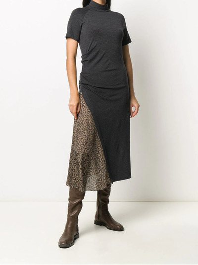 Brunello Cucinelli panelled pleated dress outlook