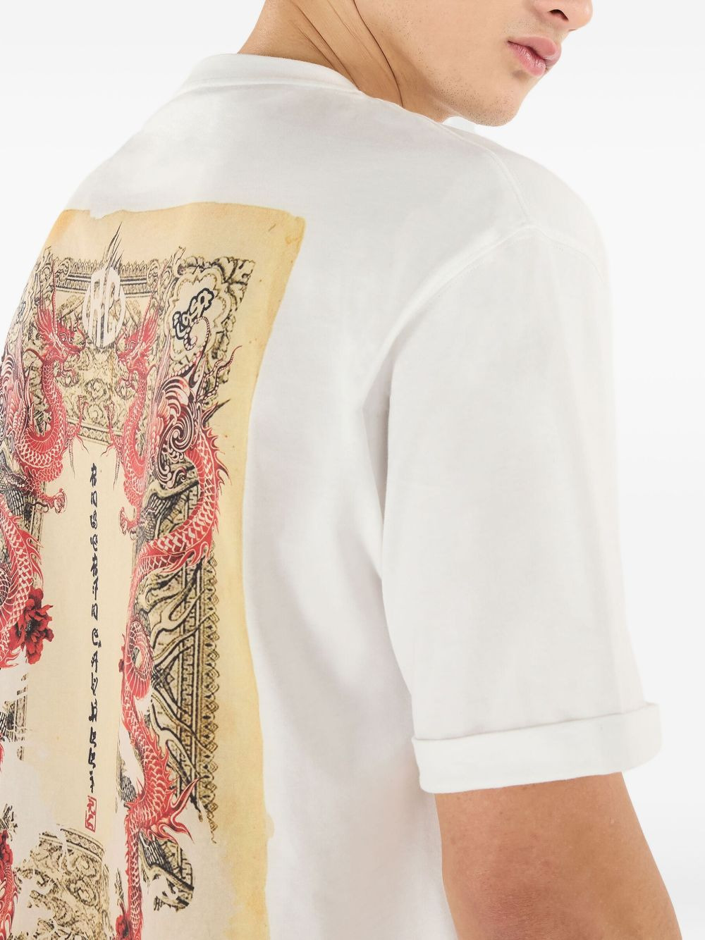 dragon-print T-shirt - 5
