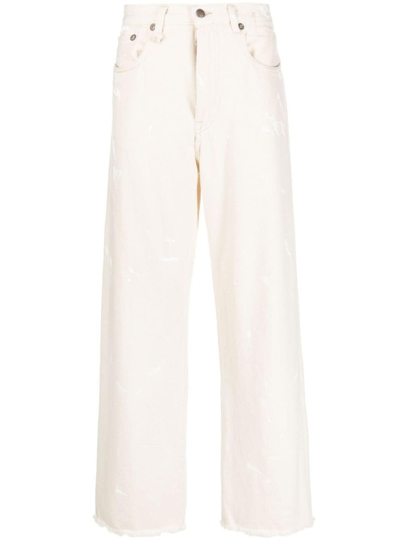 D'Arcy paint-splatter loose jeans 1