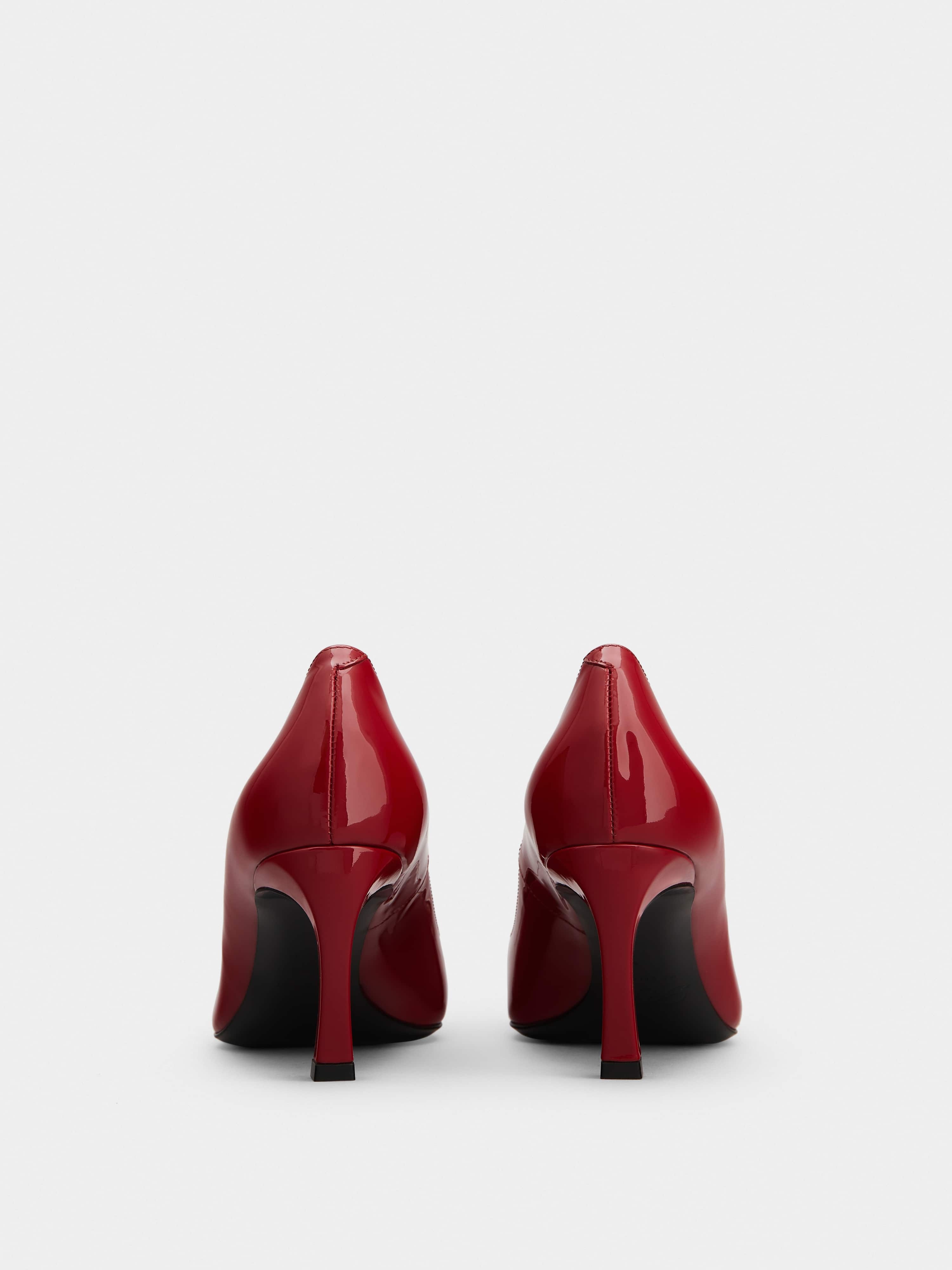 Trompette Metal Buckle Pumps in Patent Leather - 5