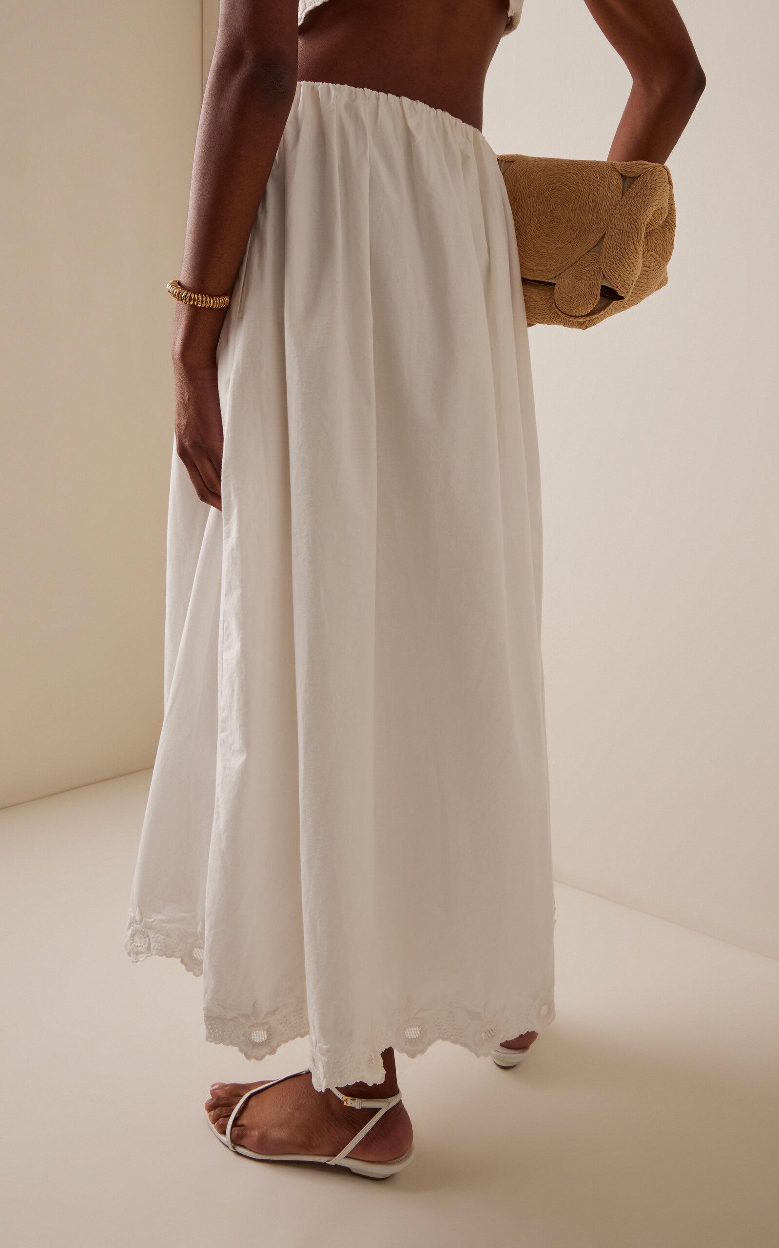 Antoinette Cotton Skirt white - 4