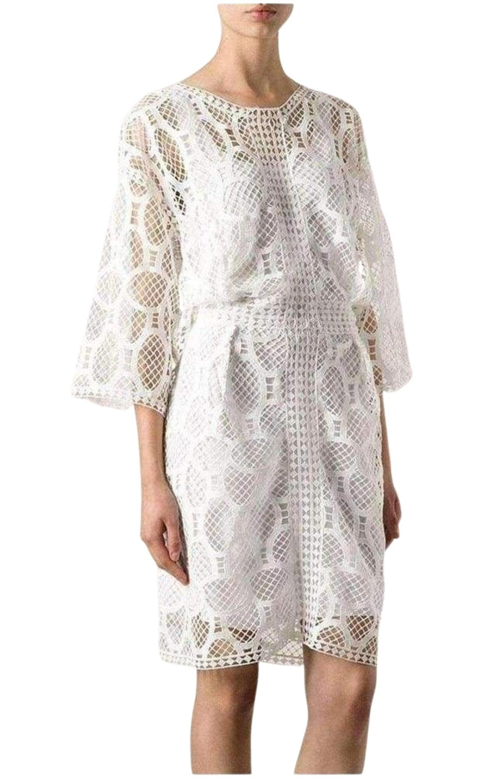 Crochet Lace Cotton Dress - 3