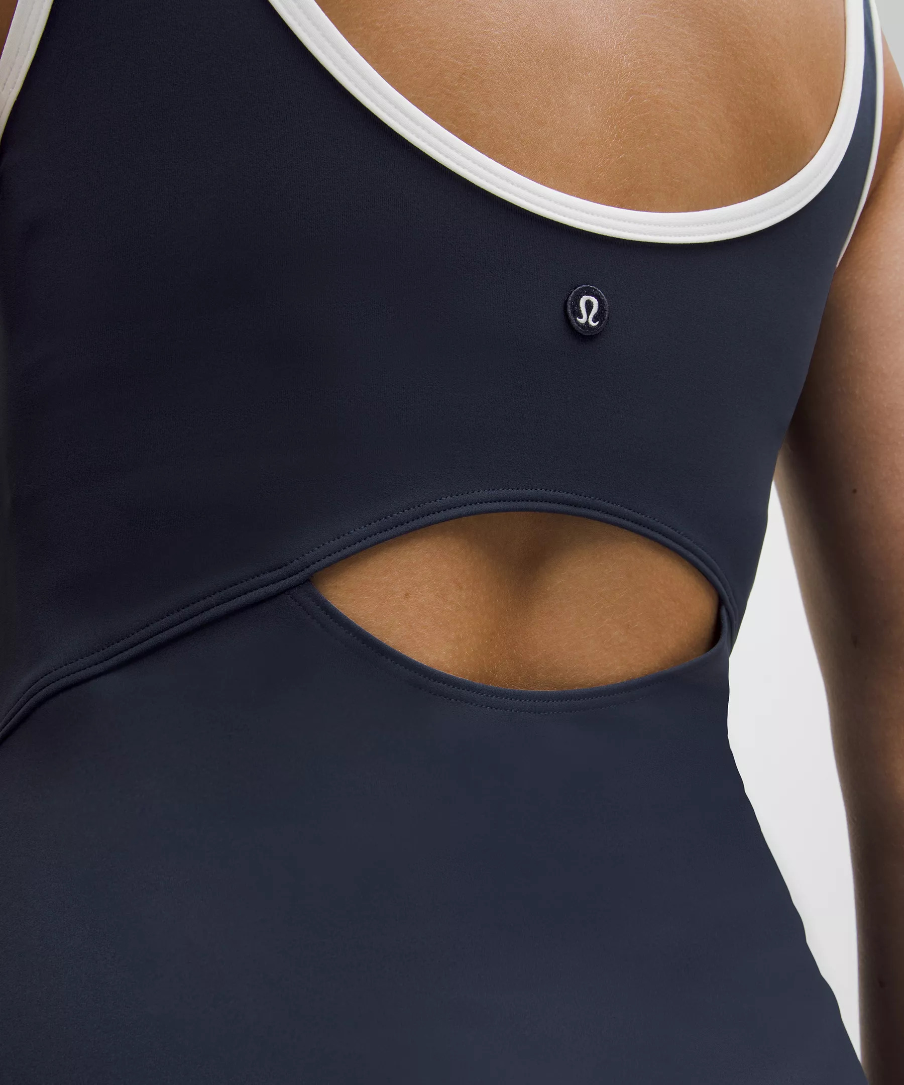 Scoop-Neck Cutout Tennis Dress - 5