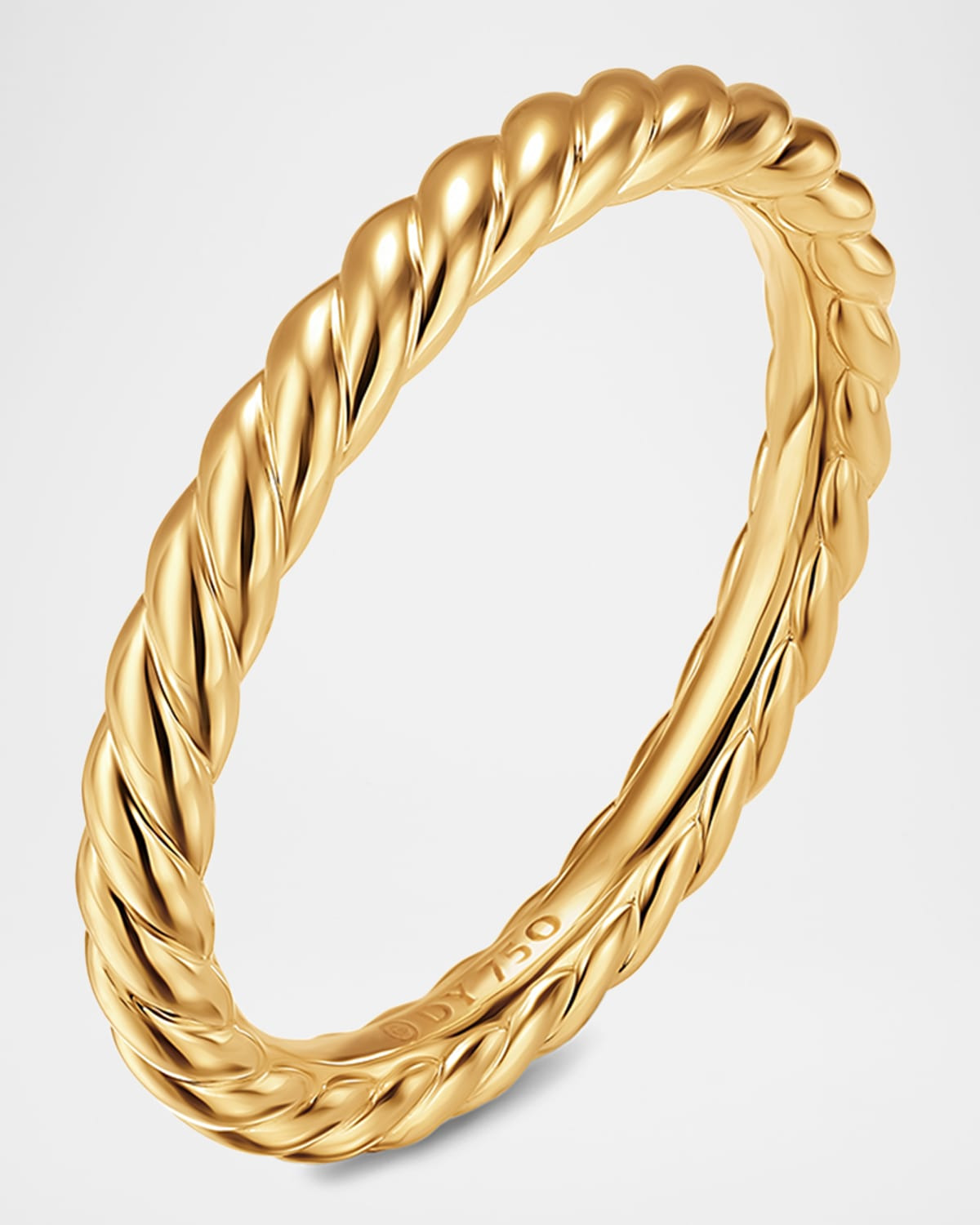 DY Cable Band Ring in 18K Gold, 2.45mm - 3