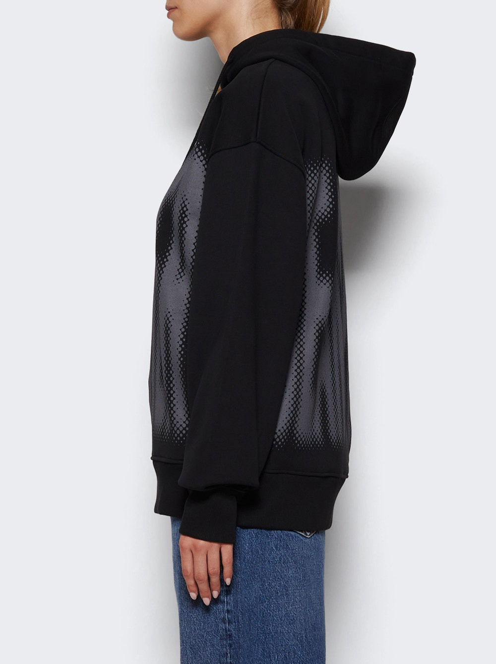 Printed Hoodie Black - 3
