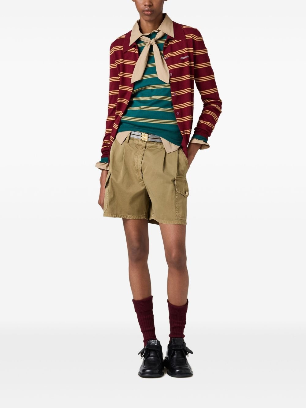 striped cardigan - 2