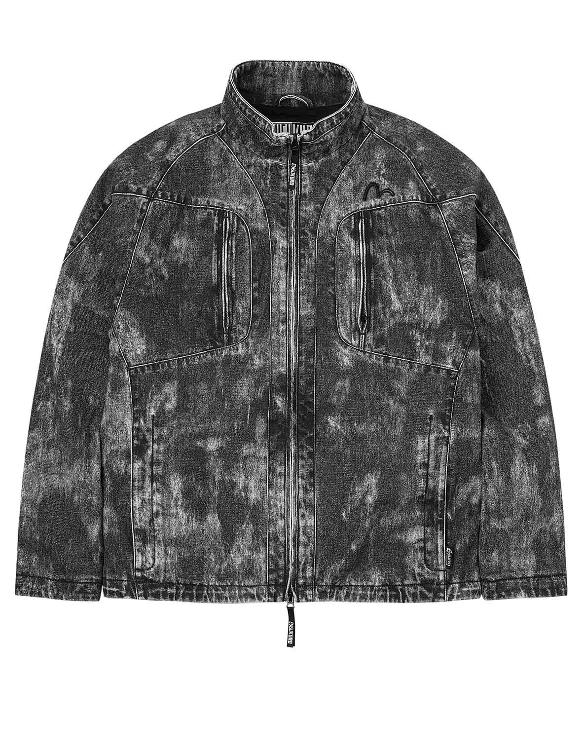 Hand Painted Allover Print Regular Fit Jacket - 1