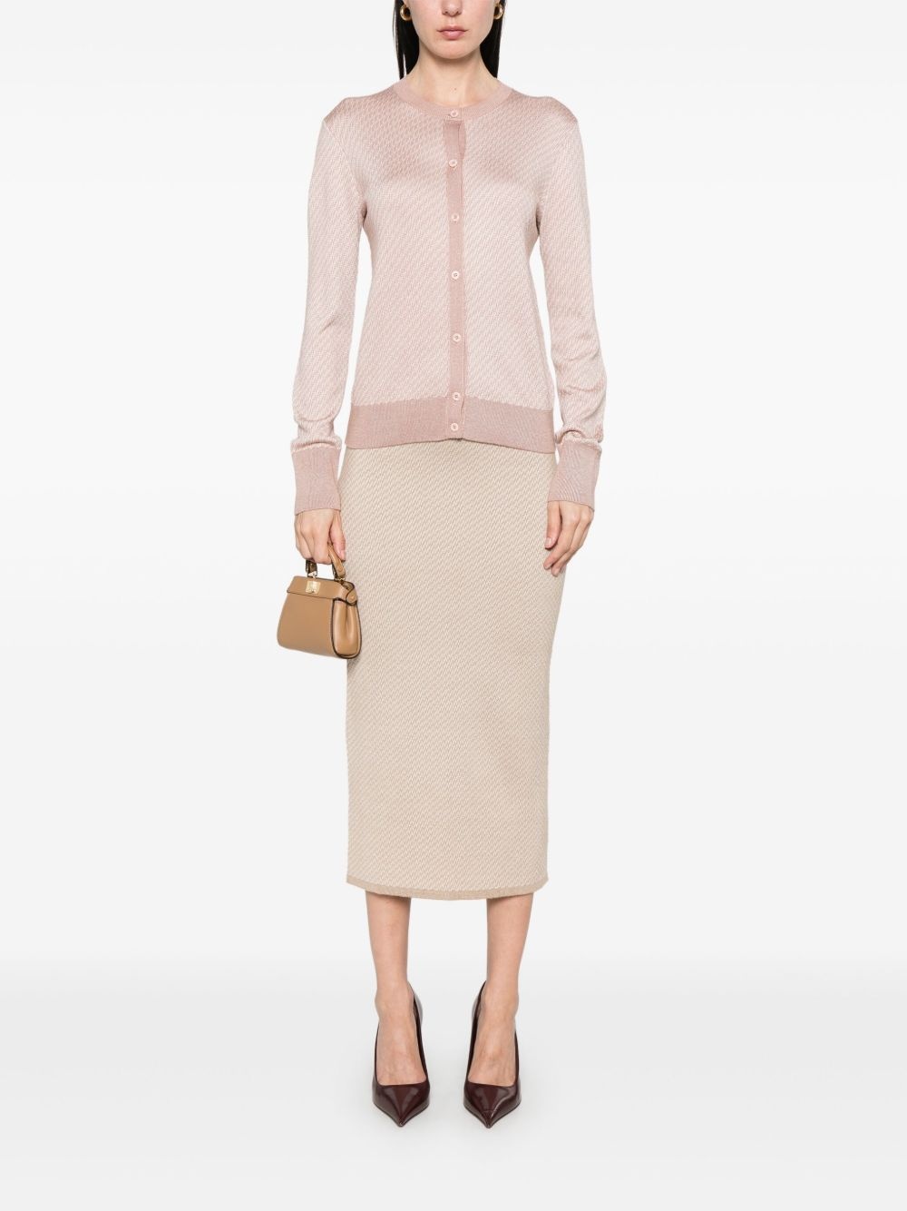 FF-jacquard cardigan - 2