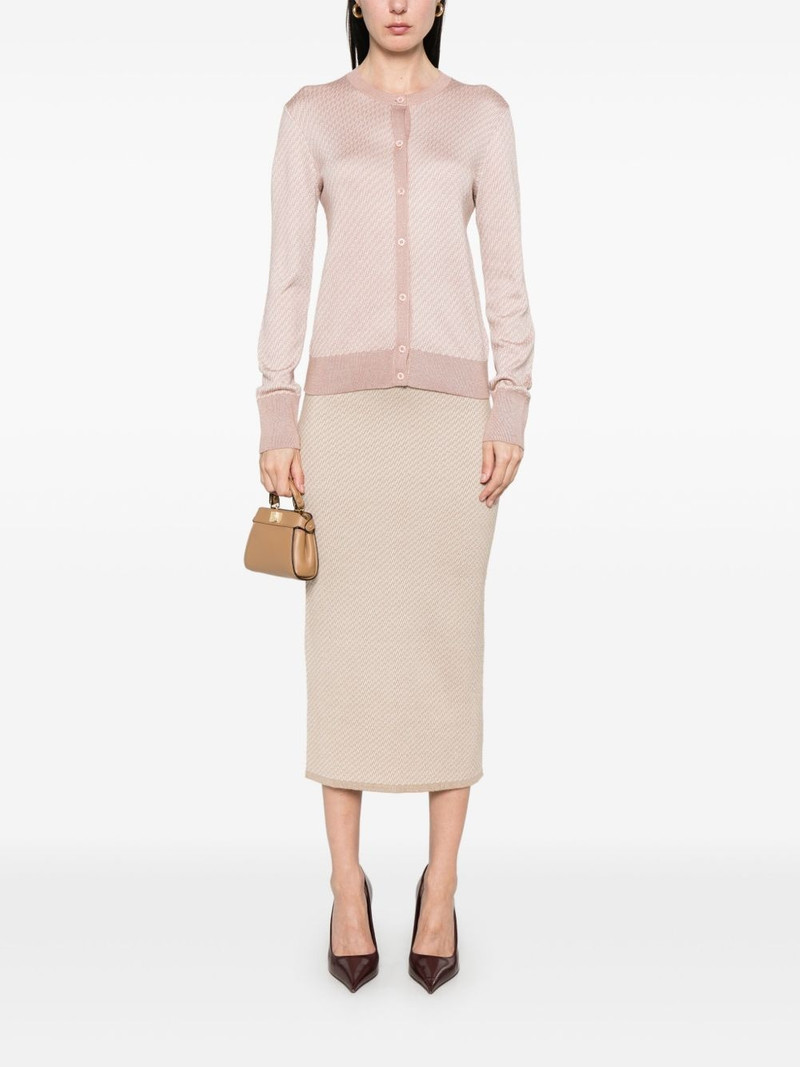 FENDI FF-jacquard cardigan outlook