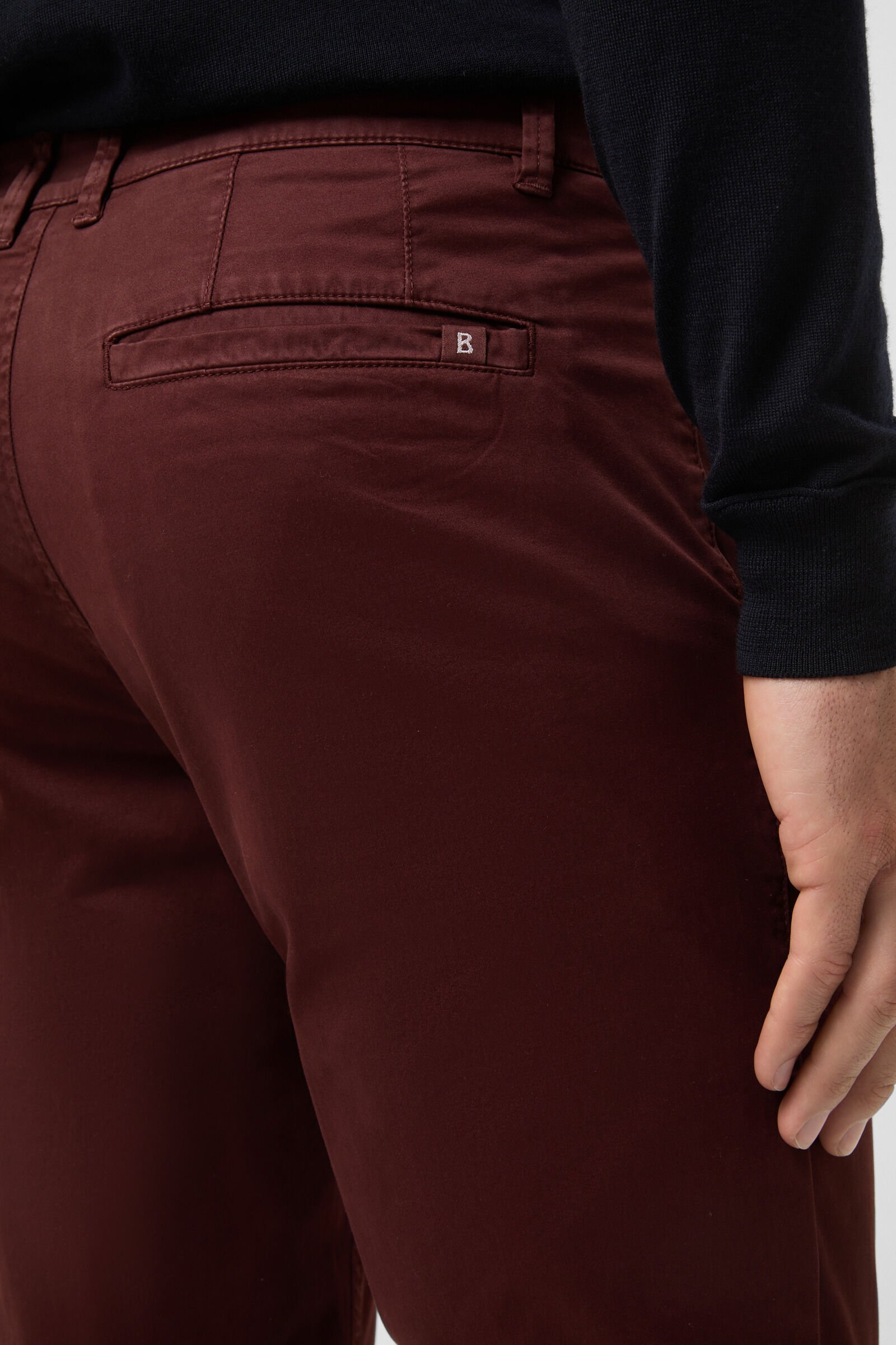Chinos Nik in Wine red - 6