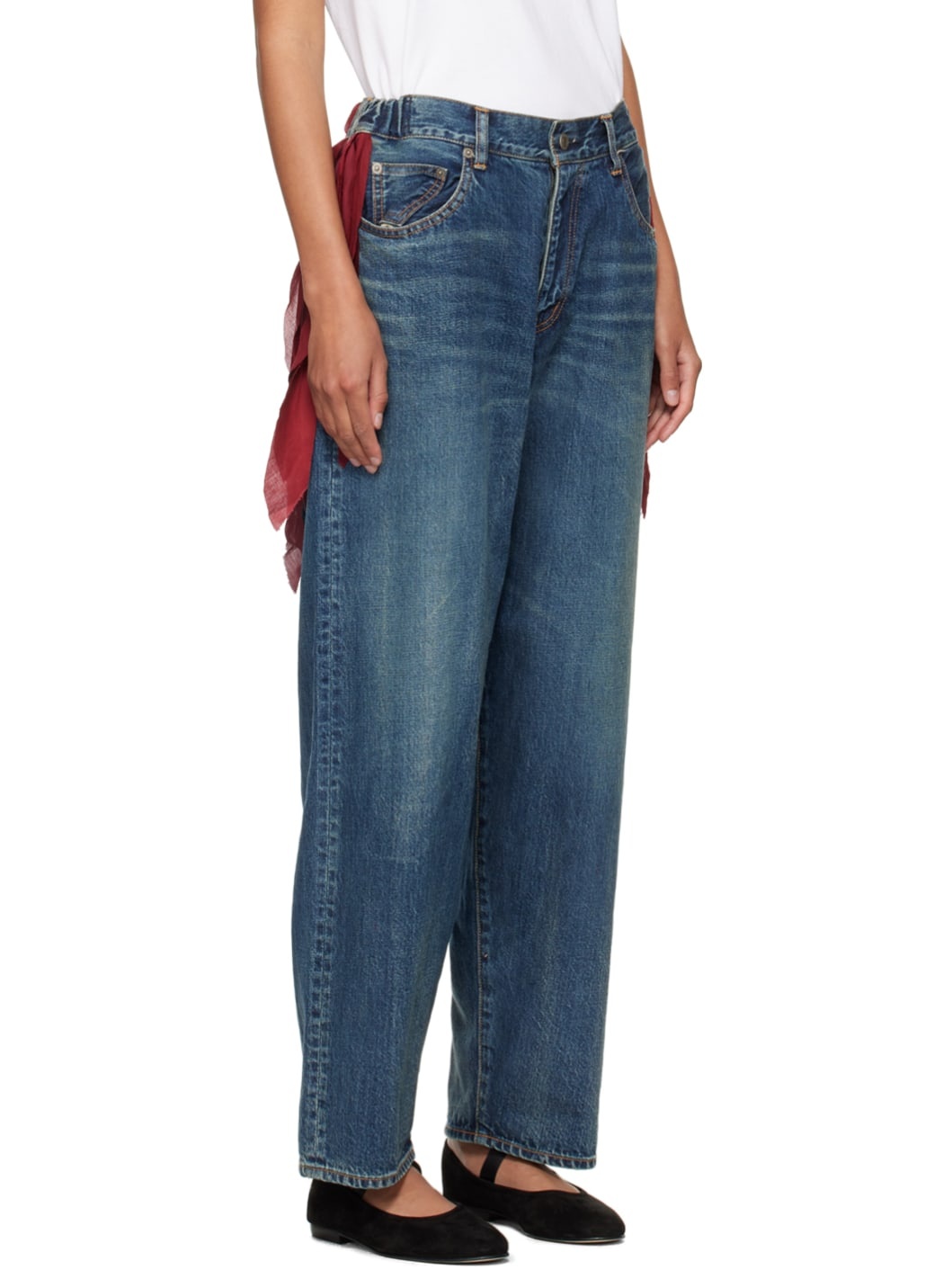 Indigo Wide-Leg Jeans - 2
