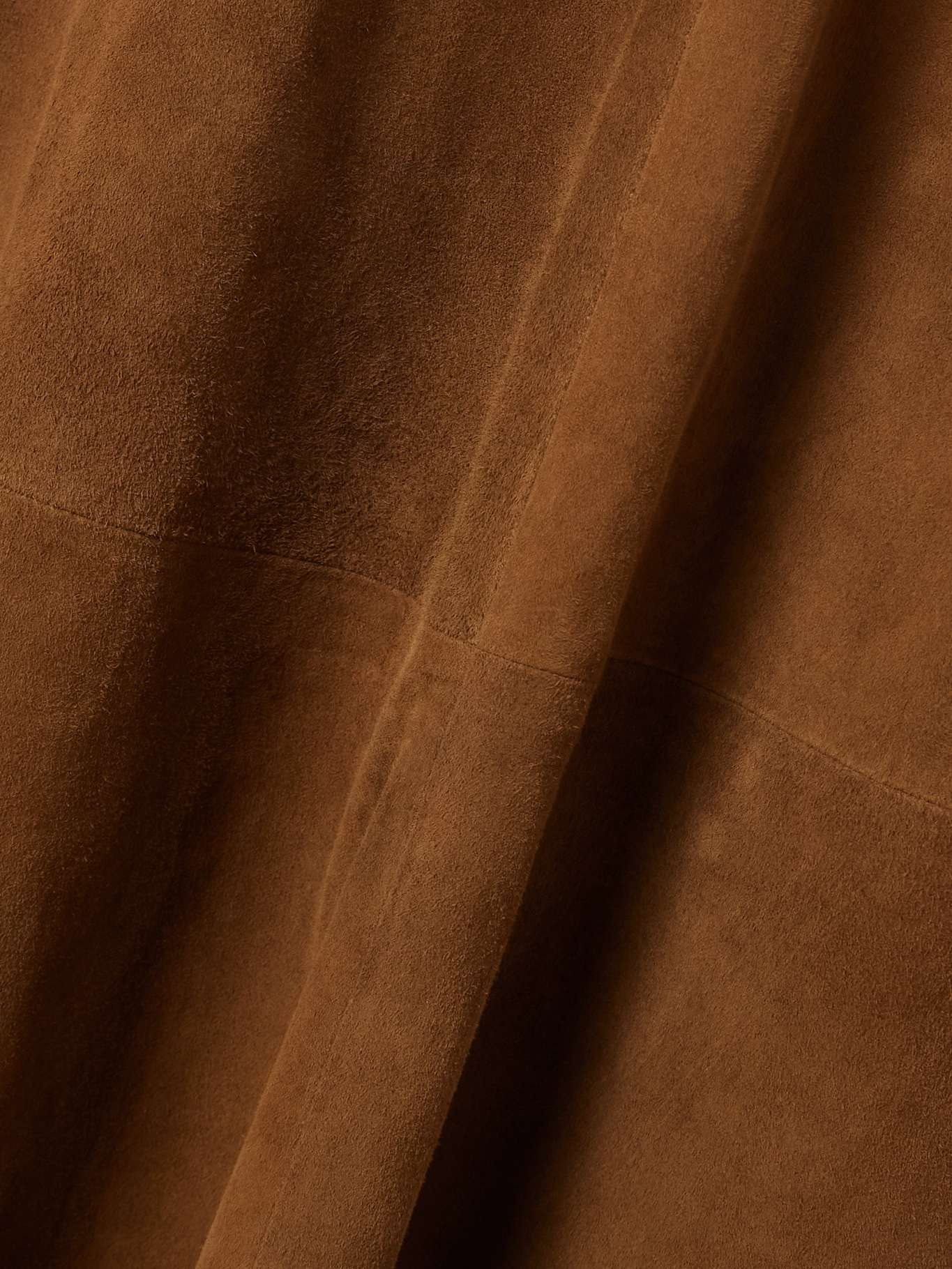 Suede midi skirt Camel - 4