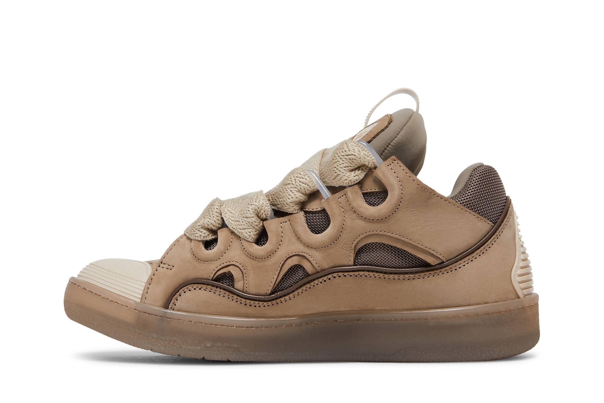 Lanvin Curb Sneakers 'Taupe' - 3