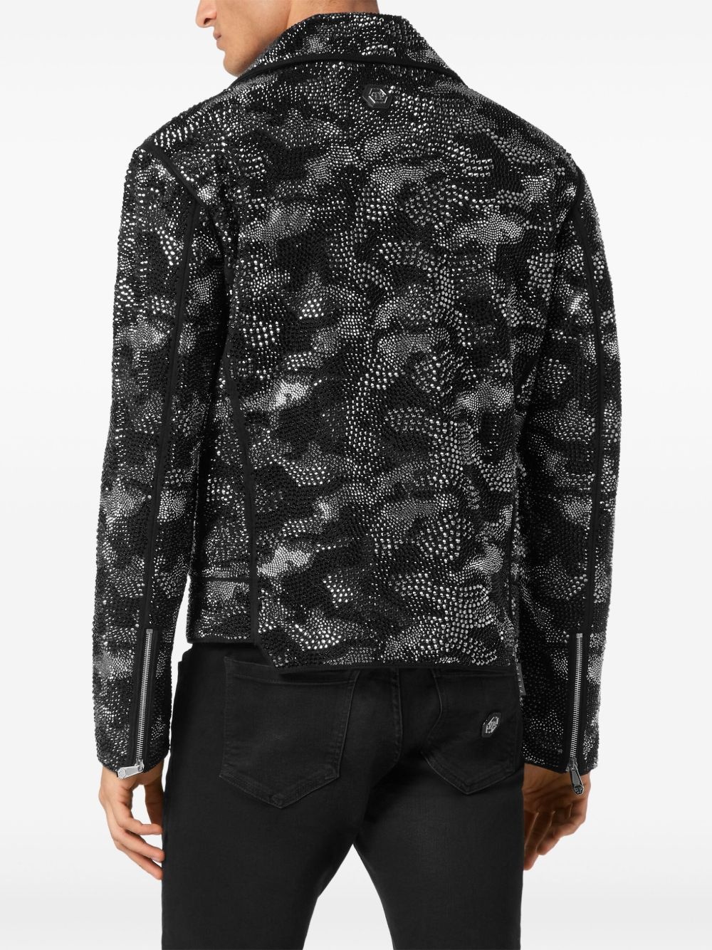 camouflage biker jacket - 4