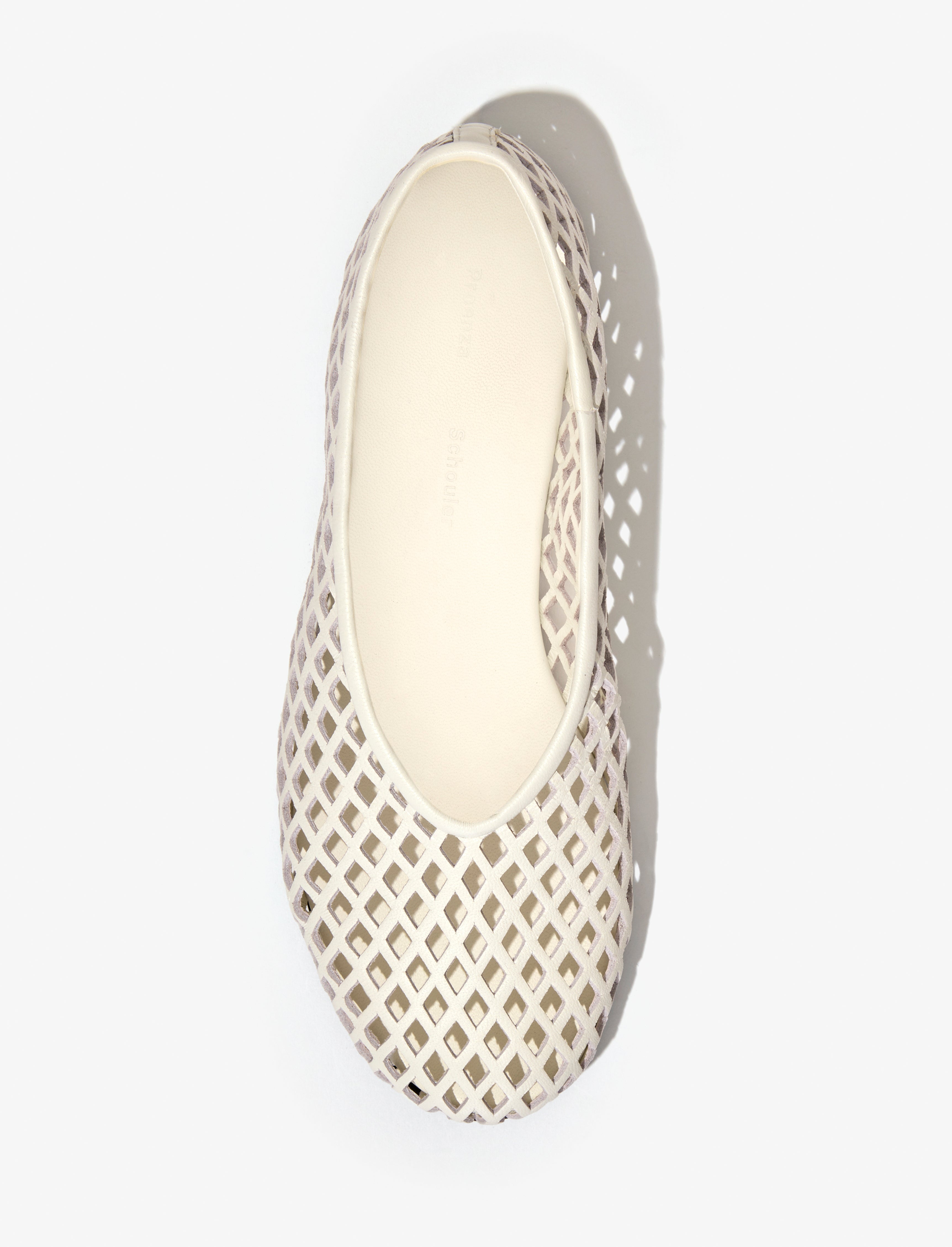 Tee Perforated Ballerina Flats - 4