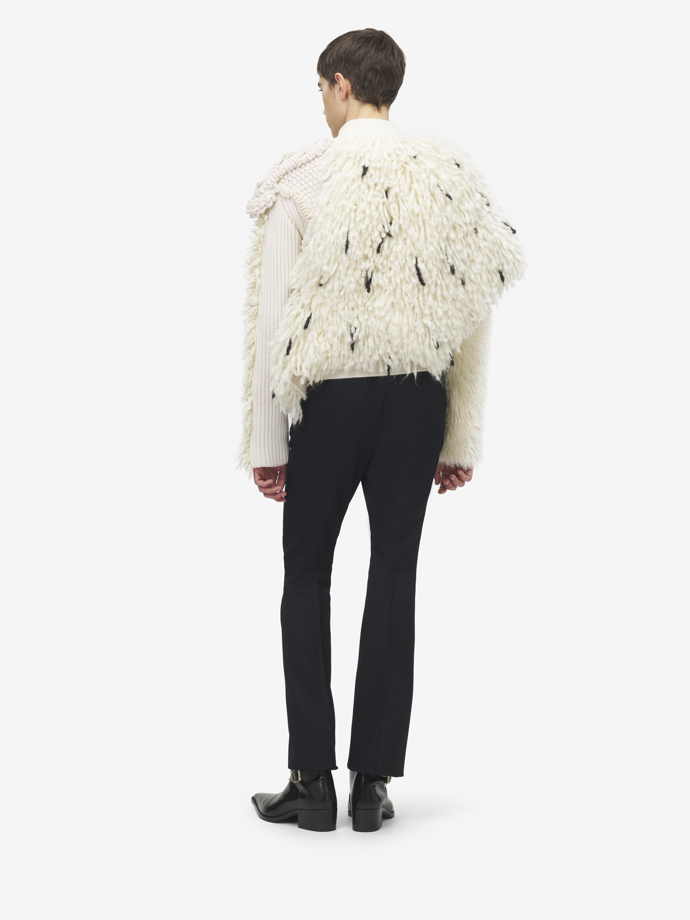Asymmetric Patchwork Cardigan - 5