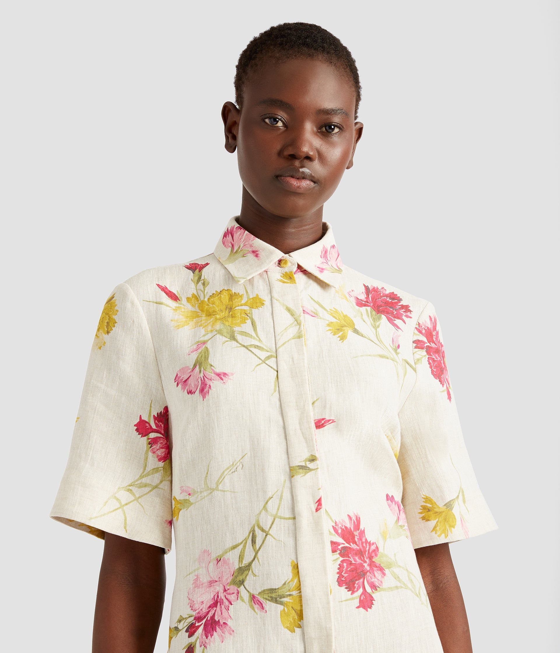 SHORT SLEEVE SHIRT DRESS - 5