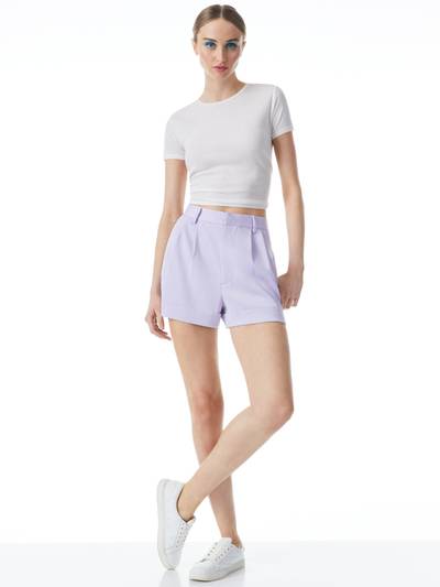 Alice + Olivia CONRY PLEATED CUFF SHORT outlook