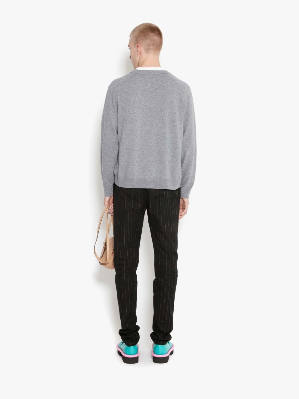 intarsia-knit logo jumper - 4