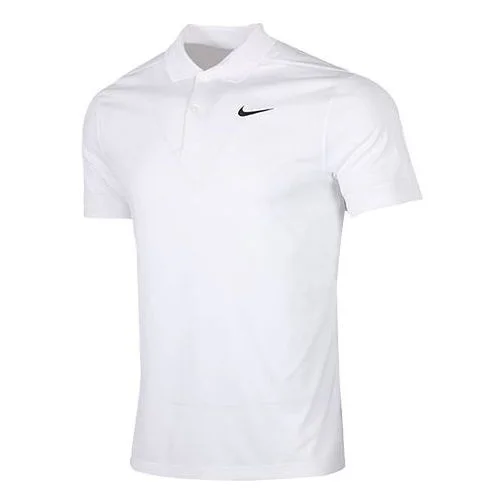 Nike Dri-fit Victory Logo Quick Dry Breathable Sports Short Sleeve Polo Shirt White BV0355-100 - 1