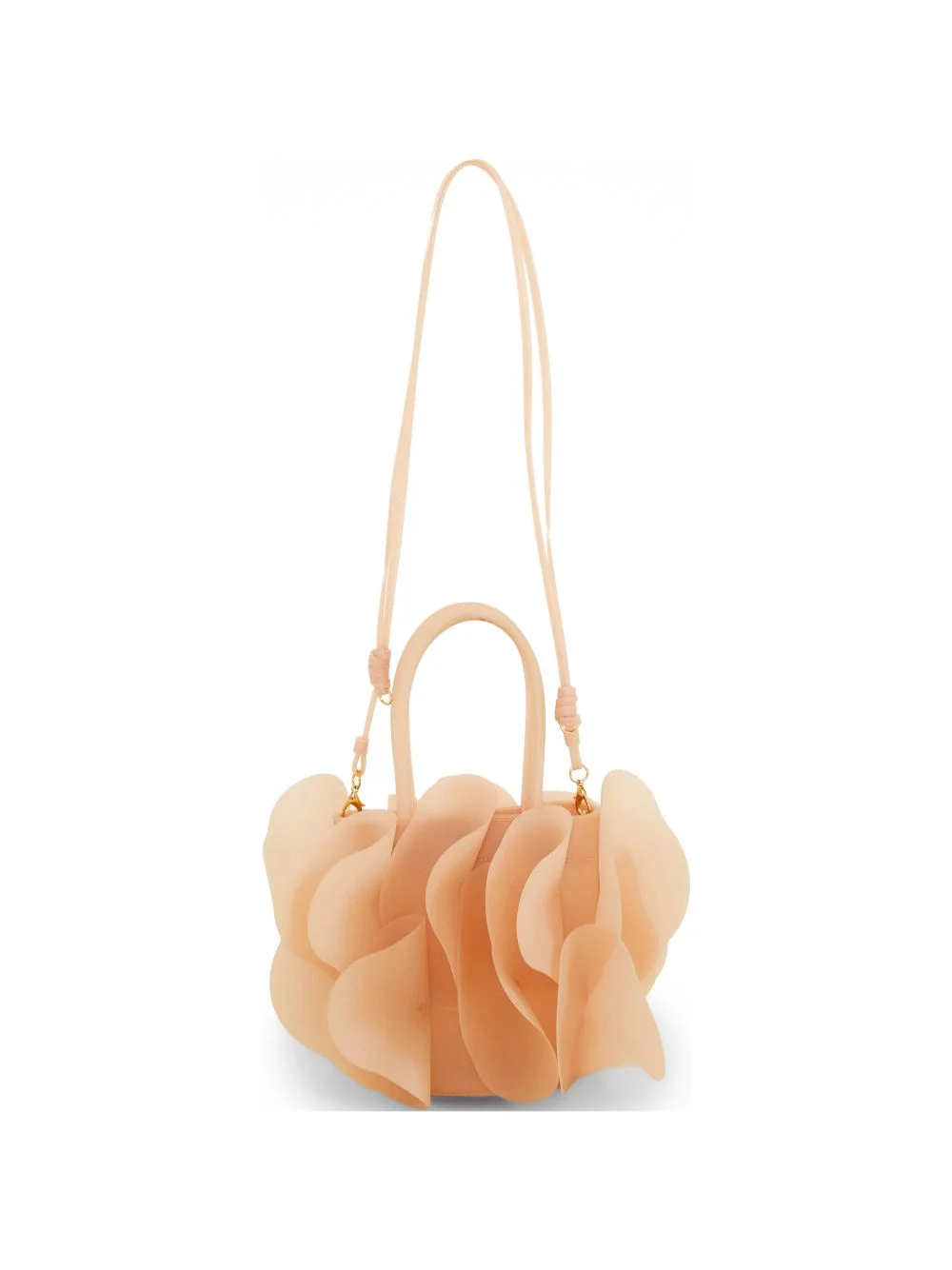 flower appliqué tote bag - 1