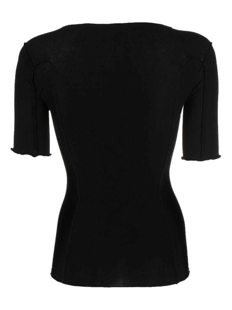 BASERANGE Omato stretch-organic cotton top outlook