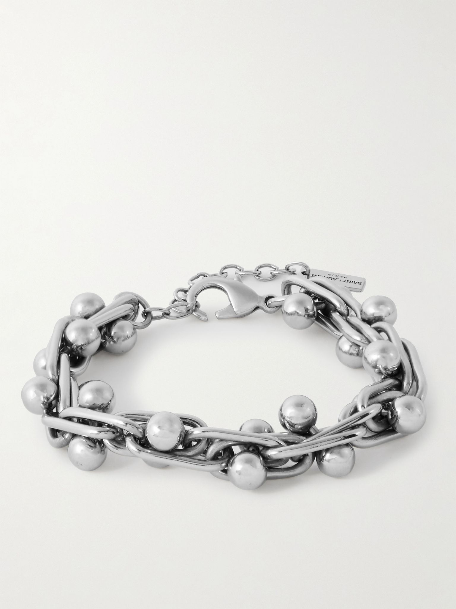 Silver-Tone Chain Bracelet Silver - 1