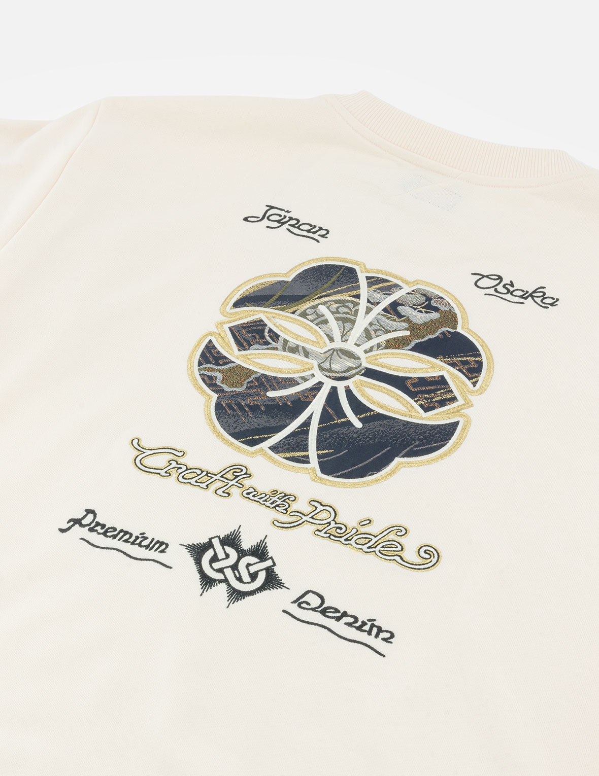 Kamon and Logo Brocade Applique Relax Fit Sweatshirts - 8