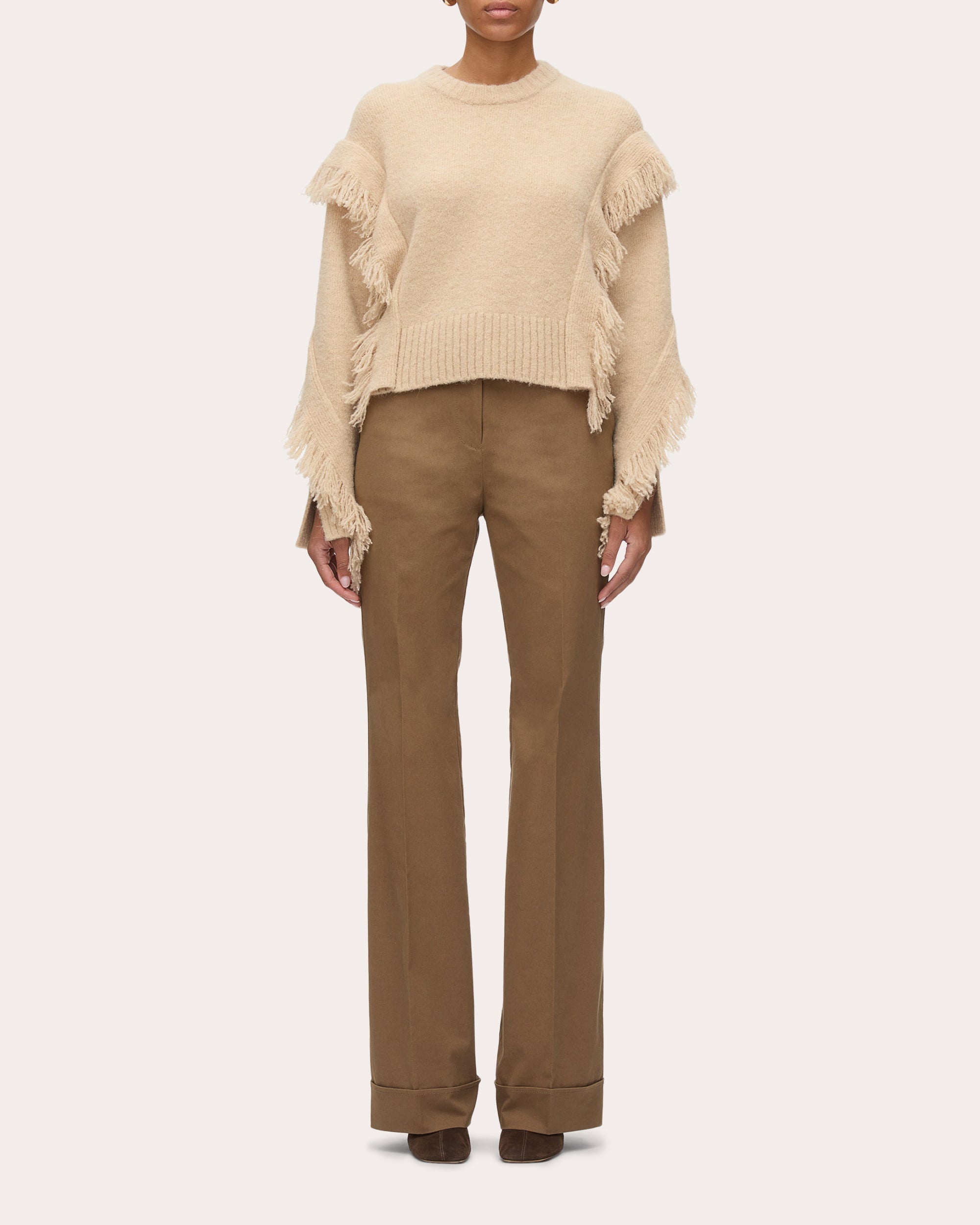 Fringed Alpaca Wool Sweater - 5