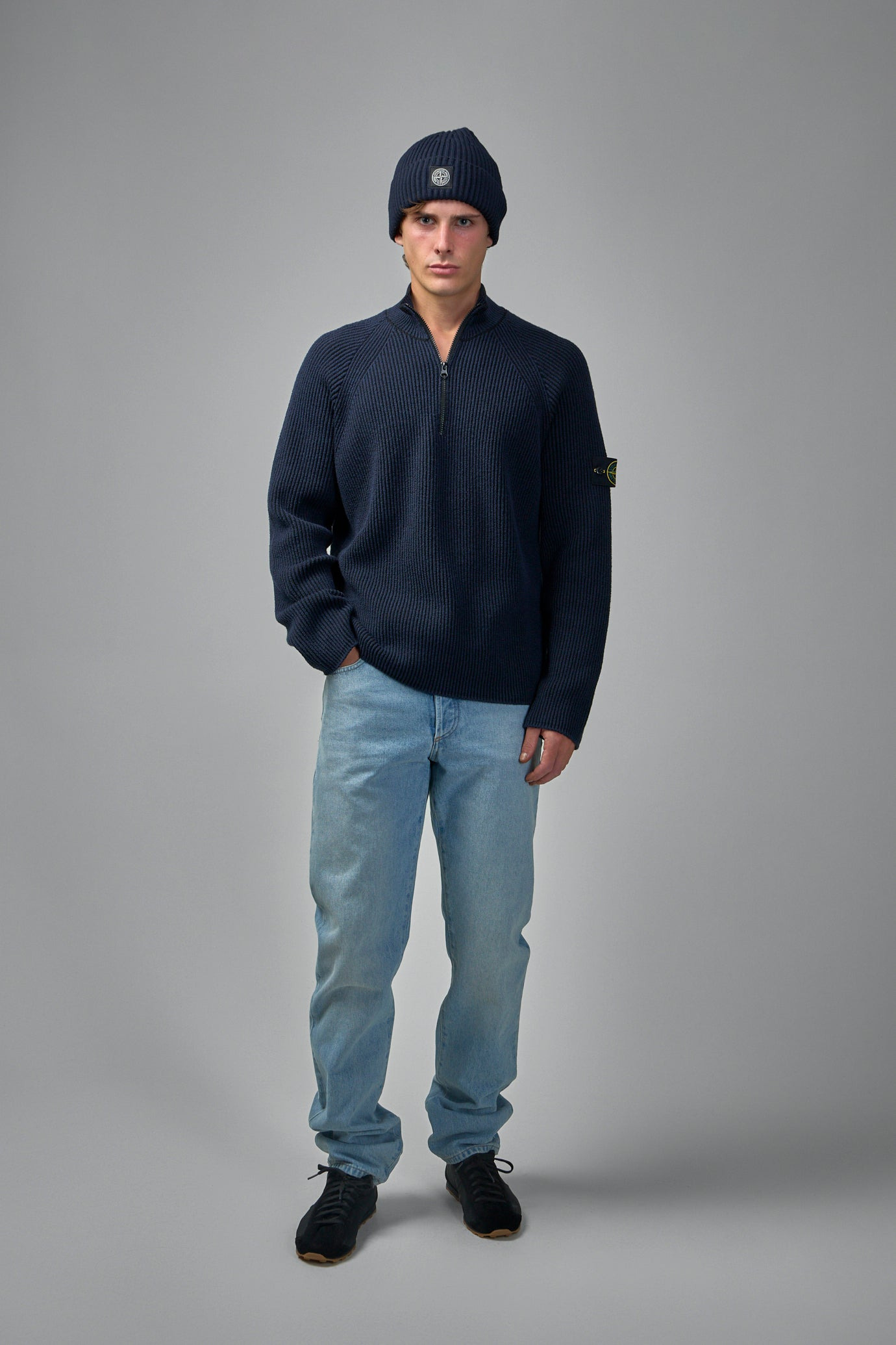 Long Sleeve Slim Fit Polo Shirt - 5