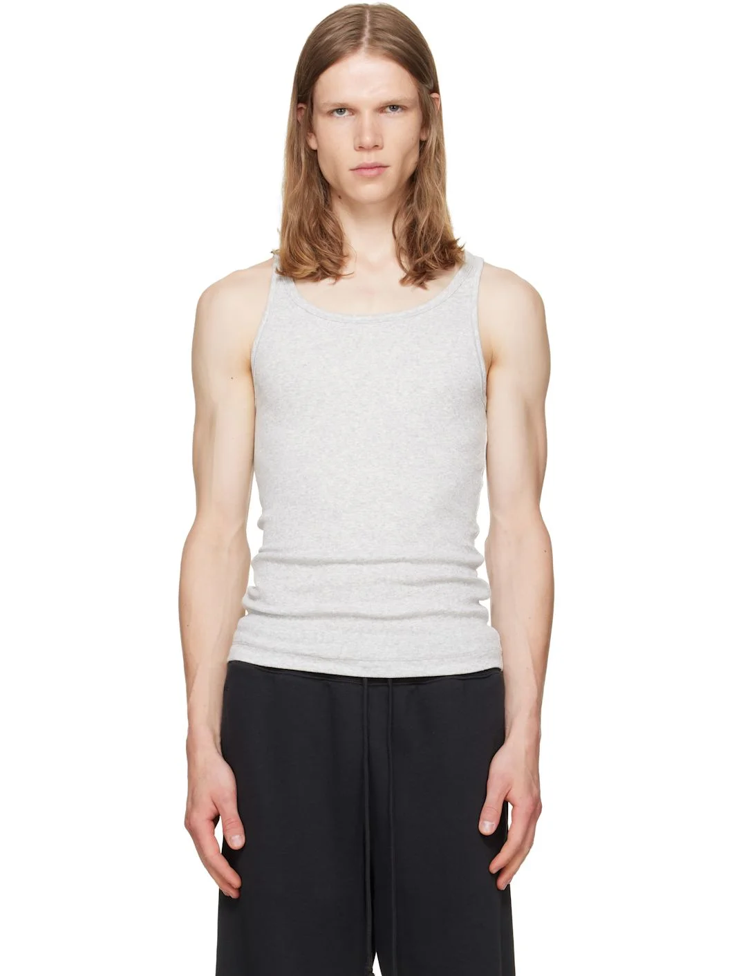 Three-Pack Multicolor SKIMS Cotton Rib Tank Tops - 1