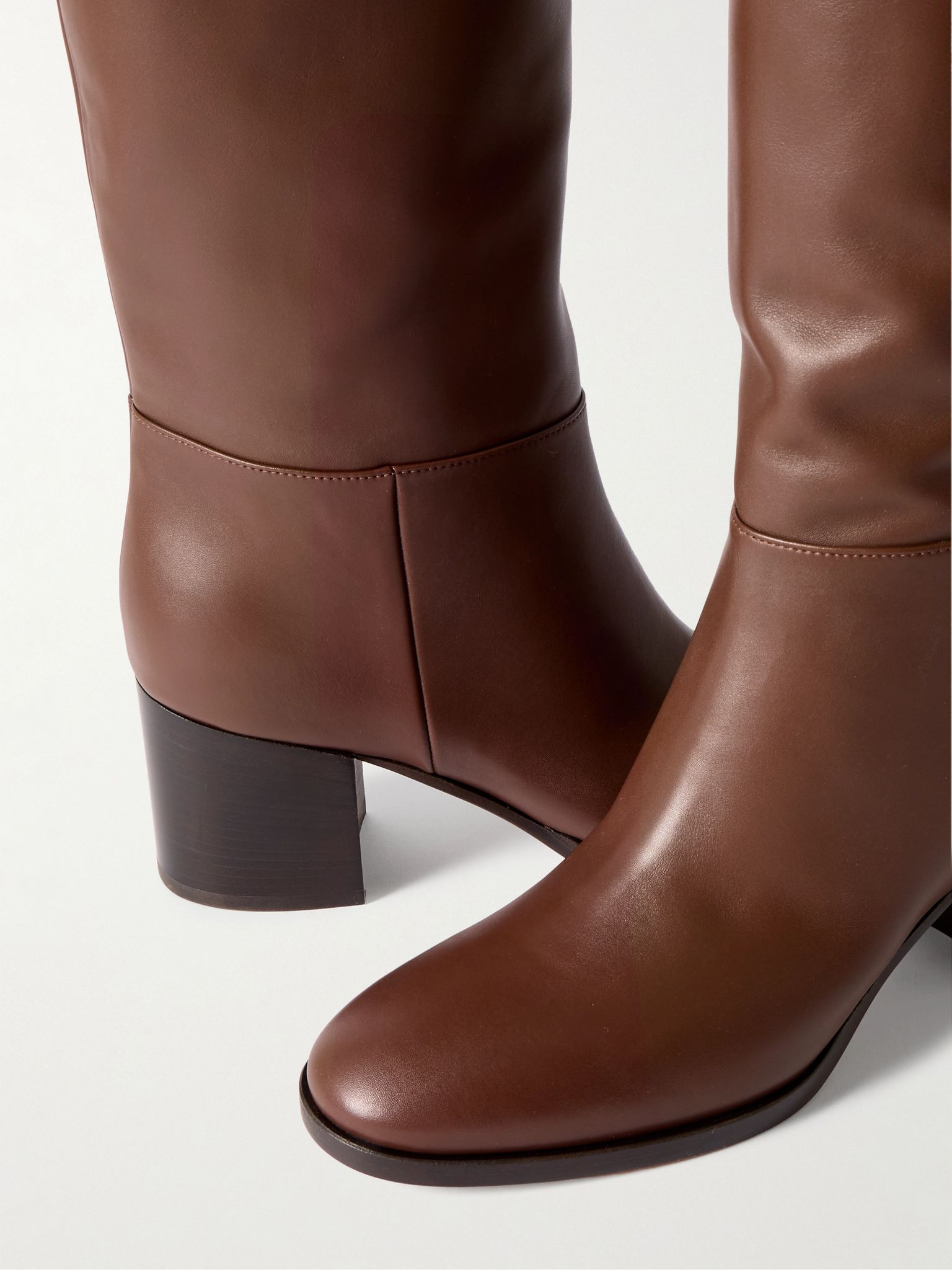 Santiago 60 leather knee boots Brown - 4