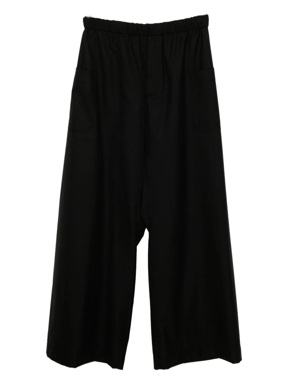wool wide-leg trousers - 1