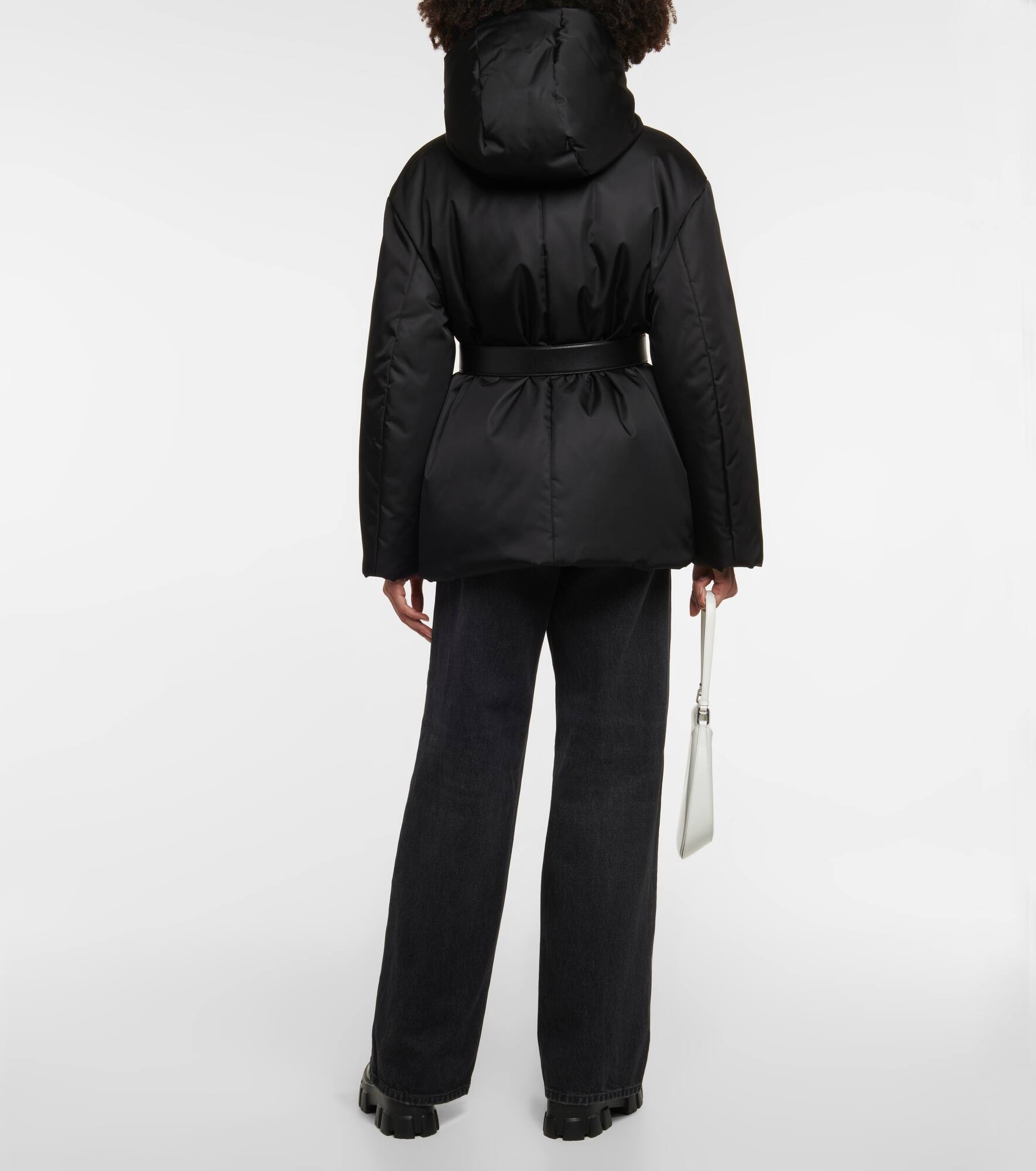 Re-Nylon gabardine down jacket - 3