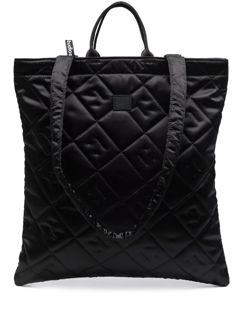 logo-patch quilted tote bag - 1