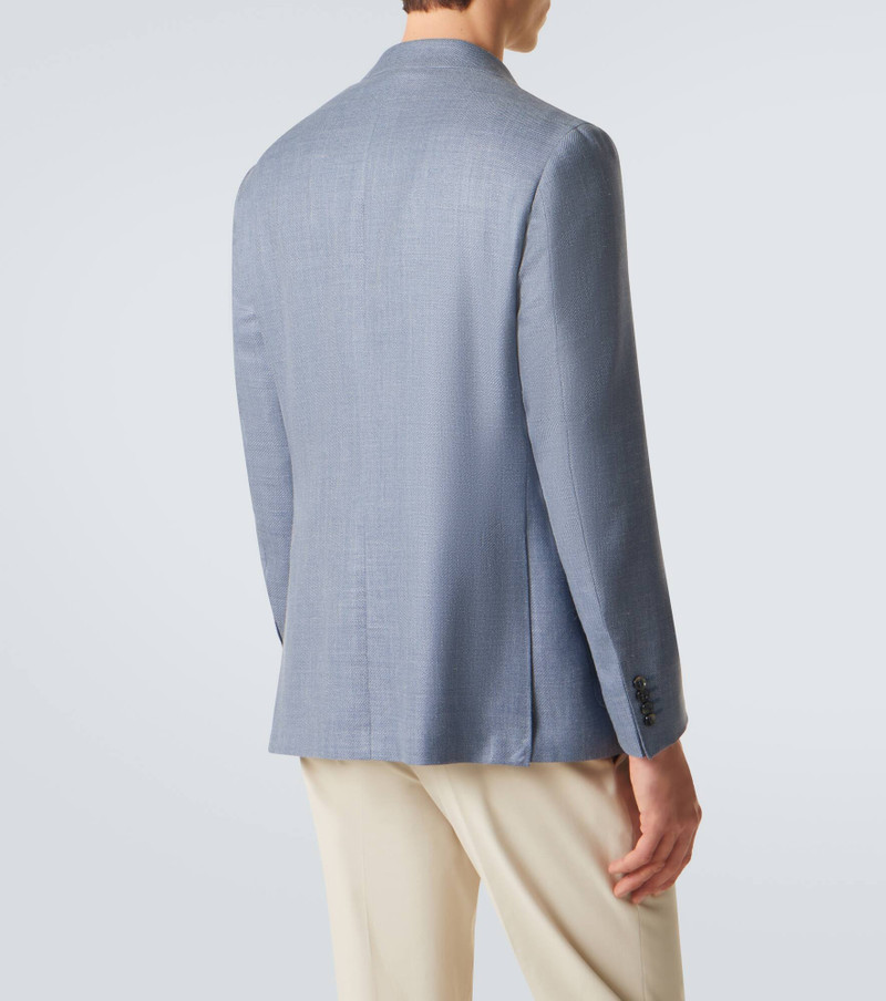 Wool, silk, and linen blazer 4
