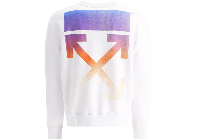Off-White OFF-WHITE Degrade Arrows Crewneck White/Fucshia Multi outlook