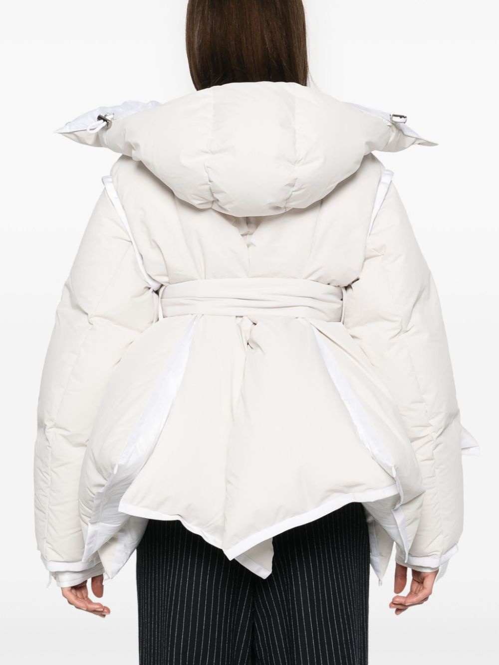 panelled puffer jacket - 4