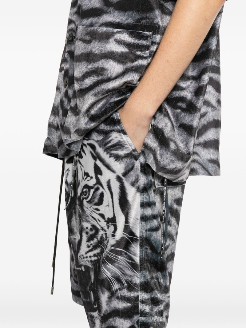 tiger-print shorts 5