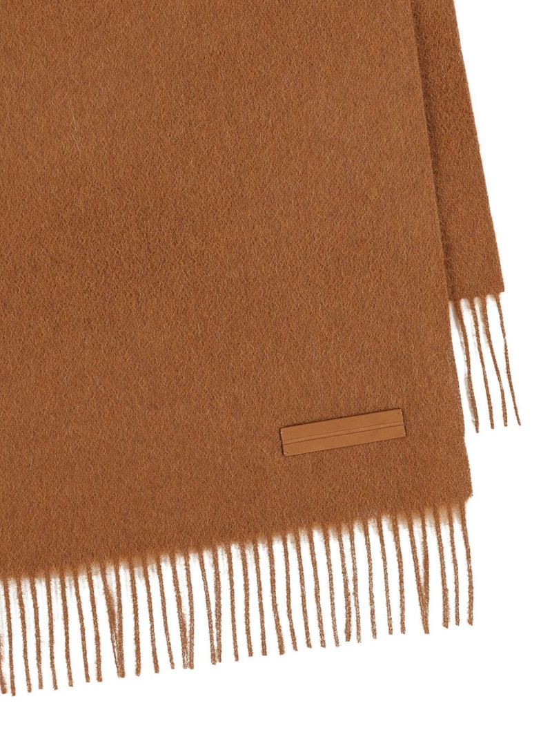 ZEGNA fringed logo scarf outlook