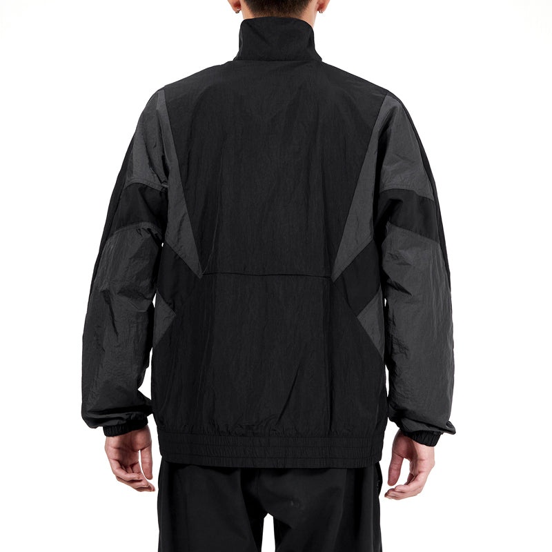 Men's adidas Sports Running Fitness Training Windproof Breathable Jacket Black HE0587 - 4